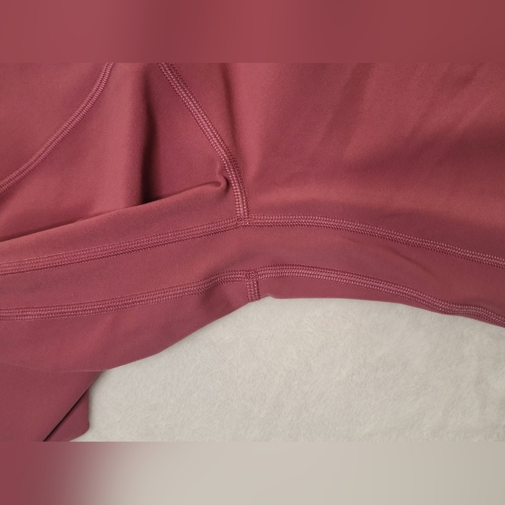 Lululemon Align Crop Size 4 16" Inseam Moss Rose? W6AS8S Legging High Rise Nulu - Picture 9 of 15